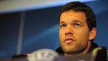 Michael Ballack at the press conference ahead of his Chelsea return