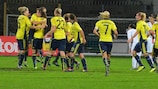 Brøndby celebrate during their win at Torres