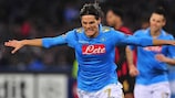 Cavani double moves Napoli ahead of City