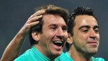 Torschützen unter sich: Lionel Messi und Xavi Hernández