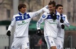 Dynamo celebrate a UEFA Europa League goal