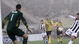 Antonio Di Natale volleys in the equaliser for Udinese