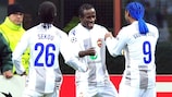 Seydou Doumbia celebra el primer gol del CSKA