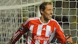 Stoke's Peter Crouch celebrates a goal