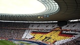 Das Berliner Olympiastadion bot eine spektakuläre Kulisse für das WM-Eröffnungsspiel