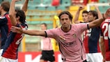 Matías Silvestre con la maglia del Palermo