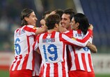 La joie des joueurs de l'Atlético à Rome