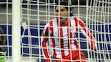 Falcao celebrates one of his two goals in the first leg
