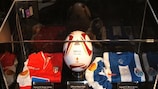 Competition memorabilia is a feature of the UEFA Europa League travelling exhibition