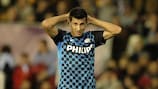 Stanislav Manolev reacts during PSV's 4-2 loss at Valencia