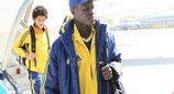 Metalist pair Papa Gueye and Taison arrive in Lisbon