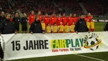 Österreichs Nationalteam setzte ein klares Zeichen gegen Rassismus