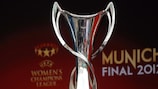 El trofeo de la UEFA Champions League Femenina fue entregada ese viernes a la ciudad de Múnich