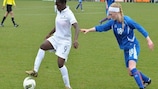 Viviane Asseyi (left) has represented France at youth level