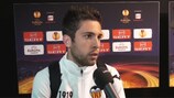 Valencias Jordi Alba im Gespräch mit UEFA.com nach dem Sieg gegen AZ Alkmaar