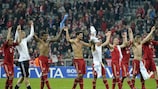 El Bayern saluda a sus aficionados