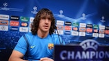 Carles Puyol will become Barcelona's second highest appearance maker if he faces Milan