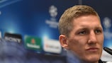 Bastian Schweinsteiger at Tuesday's press conference
