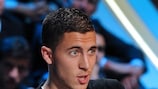 Eden Hazard speaks after being named France's Player of the Season for 2011/12