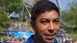 Giovane Elber answered questions from users via Twitter at the UEFA Champions Festival
