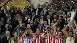 Atlético lifted the UEFA Europa League trophy in 2011/12