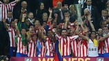 El Atlético se alzó campeón de la Europa League el pasado mes de mayo en Bucarest