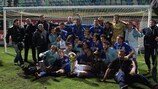 Željeznicar celebrate their triumph