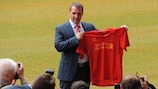 Brendan Rodgers is unveiled as Liverpool's new manager at Anfield