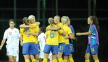 Sweden players celebrate