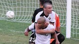 Marcelo Dias esulta per un gol nel 4-4 contro il Sarajevo