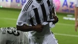 Julius Wobay celebrates his goal against Zestafoni