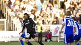 Giorgos Samaras (left) scored Celtic's second four minutes from time at HJK