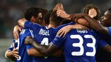 Dynamo celebrate their first-leg victory
