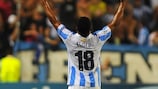 Eliseu marcou o segundo golo do Málaga, que vai com dois golos de vantagem para a Grécia