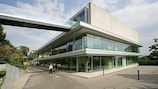 Le siège de l'UEFA, à Nyon (Suisse)