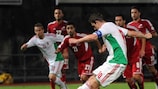 Hungary captain Zoltán Gera scores from the penalty spot