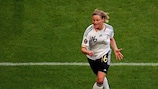 Martina Müller feierte ihr 100. Länderspiel mit einem Hattrick