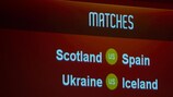 Resultado final do sorteio do "play-off" do UEFA Women's EURO 2013, que se realizou em Nyon