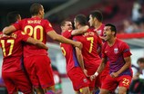 Die Steaua-Spieler feiern das späte Siegtor gegen den FCK in Bukarest