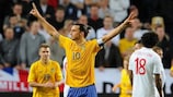 Zlatan Ibrahimović marcó los cuatro goles de Suecia