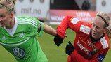 Action from Wolfsburg's UEFA Women's Champions League round of 16 second leg against Røa