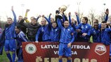 Daugava celebrate their maiden Latvian title