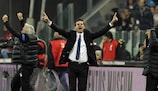 Andrea Stramaccioni festeggia la vittoria sulla Juve