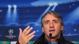 Roberto Mancini transmite as suas ideias na conferência de imprensa do City
