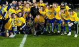 BATE players celebrate their ninth title success