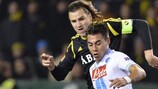 Eduardo Vargas in azione con il Napoli la scorsa stagione