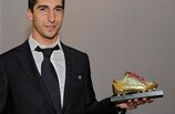 Henrikh Mkhitaryan with the Golden Boot having been voted Armenian player of the year