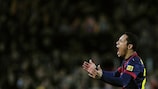 Adriano ha marcado cinco goles con el Barcelona en la Liga esta temporada
