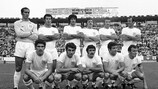 Israel line up ahead of their meeting with Uruguay at the 1970 World Cup