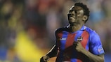 Obafemi Martins struck Levante's third in the 3-0 win against Olympiacos